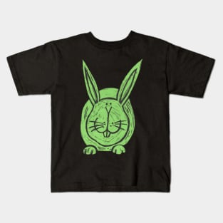 Rabbit, A big, green rabbit! Kids T-Shirt